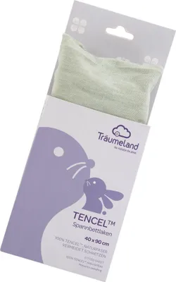Produktbild von Traumeland TT04201, Flachbettlaken, 40 x 90 cm, Salbei, Einfarbig