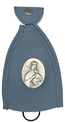 Immagine prodotto di Omgoods - Portachiavi artigianale con medaglia della Madonna