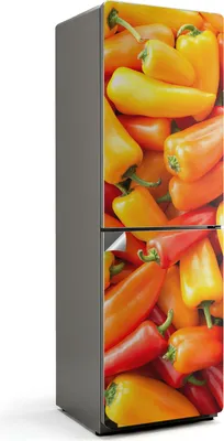 Obrázek produktu pro Okouzlující ulice s rostlinami - Nálepka na lednici - Samolepící fólie na lednici - Kuchyňské dekorace - 60x190 cm