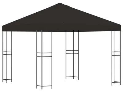Obrázek produktu pro Altán 3 x 3 m Antracitová Polyester a ocel 190 gsm