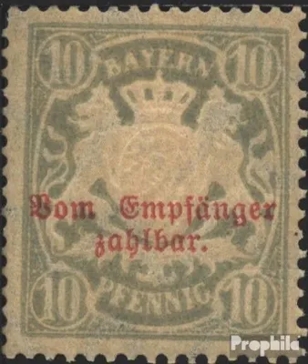 Produktbild von Briefmarken Bayern 1888 Mi P12B x gestempelt Staatswappen