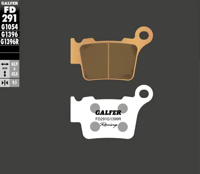 Image de Galfer plaquette de frein FD291 - G1396 - A