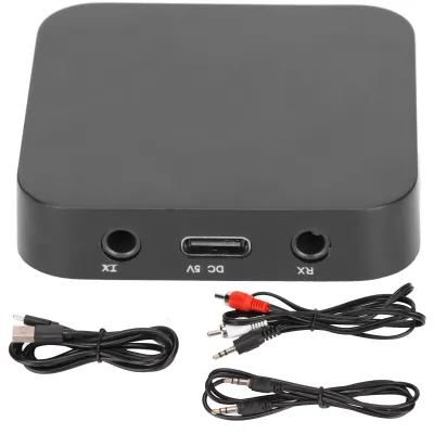 Image de Emetteur/récepteur Bluetooth 5.3 Adaptateur radio multifonctionnel 2 en 1 pour TV, lecteur CD et lecteur MP3