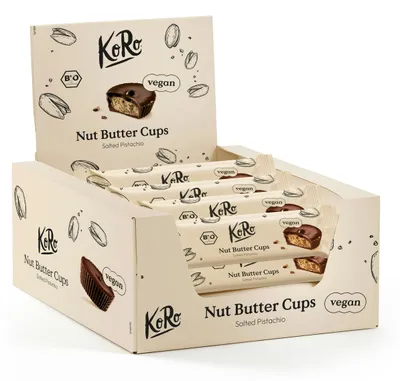 Produktbild von KoRo I  Nut Butter Cups Salty Pistachio 12 x 3 x 13 g