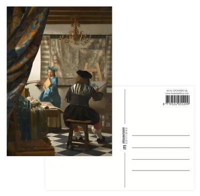 Productafbeelding van Museumwebshop – Postkaart, De kunst van het schilderen, Vermeer