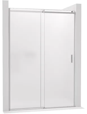 Immagine prodotto di CERANO - Porta scorrevole per doccia Santoro - sinistra - 6 mm - cromata, vetro smerigliato - 130x195 cm