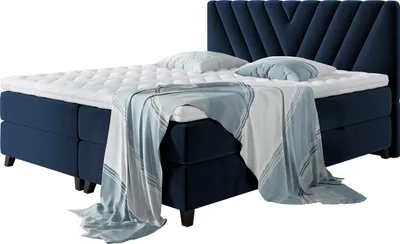 Produktbild von MIRJAN24 Boxspringbett Romantic, Stilvoll Doppelbett, Bett mit zwei Bettkästen, Schlafzimmer (Farbe: Fresh 11, Größe: 140x200 cm)