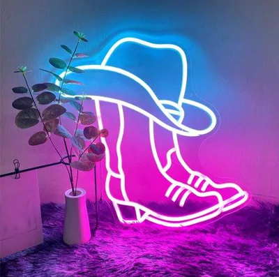 Image de Panneau lumineux LED rose alimenté par USB, idéal pour une salle de jeux ou une chambre.