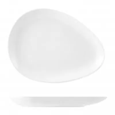 Immagine prodotto di H&H Piatto In Porcellana, 27X20,5 Cm, Bianco
