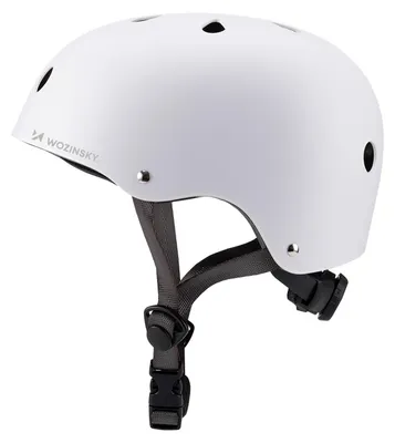Imagen del producto de Casco para bicicleta BMX/patinette Wozinsky, ligero, 54-58 cm - Blanco
