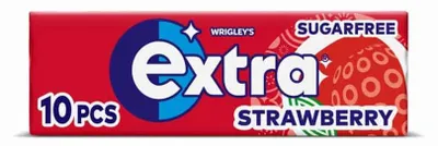 Productafbeelding van Wrigley's Extra Strawberry suikervrij - 30 x 10 stuks (30 x 14 gram)