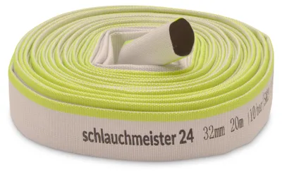 Immagine prodotto di Tubo piatto - Tubo per costruzione - Tubo industriale - 1 1/4 pollici (32 mm) - 20 m - Bianco e verde