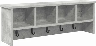 Obrázek produktu pro vidaXL Nástěnný noční stolek s policí, betonově šedý, 75 x 16 x 26 cm