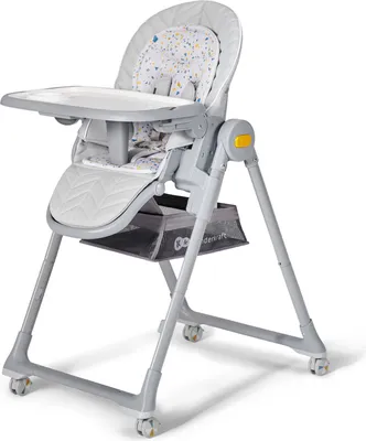 A high-quality studio shot of a Kinderkraft LASTREE 2 in 1 high chair, presented against a clean white background.