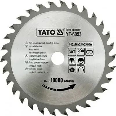 Obrázek produktu pro Kotouč na dřevo 140 x 16 mm 30z