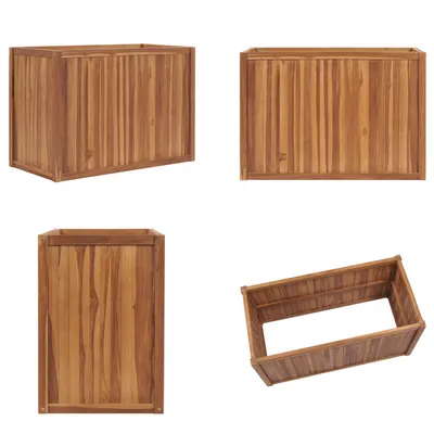 Produktbild von vidaXL Hochbeet 100x50x70 cm Massivholz Teak - Hochbeet - Hochbeete - Holz-Pflanzkübel - Übertopf