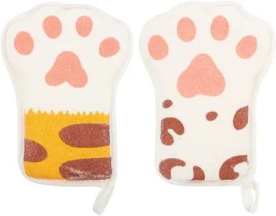 Produktbild von 2 Stück -Badeschwamm Schwammwäscher für -Badetücher Badeschwamm für Kleinkinder Peeling-Handtuch für kinderbadwäscher -Waschlappen Babybadetuch Baumwolle