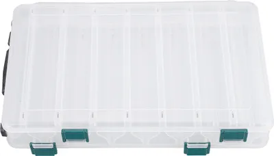 Obrázok produktu pre Obojstranný plastový box na návnady, 14 priehradiek, veľká kapacita na rybárske príslušenstvo