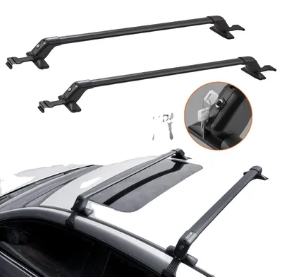 Obrázek produktu pro VEVOR Univerzální střešní nosič Střešní nosič 2 ks pro automobily Vzdálenost mezi žlaby 105-109 cm Vzdálenost od žlabů k oknům 6 cm