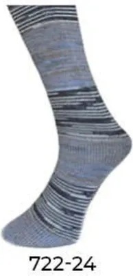 Produktbild von Ferner Wolle Lungauer Sockenwolle 4-fach mit Seide Farbe 722-24