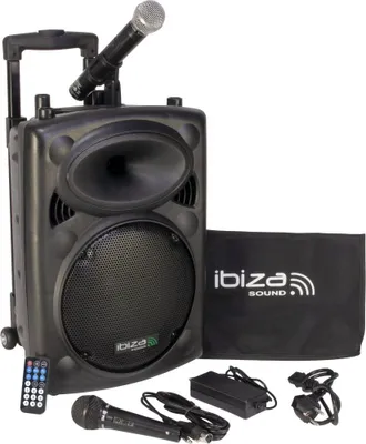 Zdjęcie produktu dla Ibiza Sound PORT10VHF-BT, 1-drożny, 250 W, Czarny, Prąd przemienny