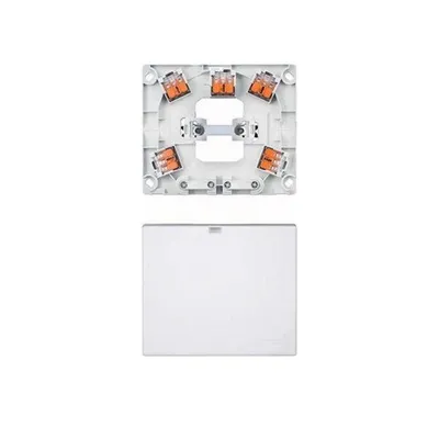 A product image showing an electrical junction box with connectors and a cover.