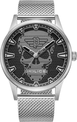 Produktbild von POLICE Herrenuhr Quarzuhr silber onesize Herren 45 PEWJG2227902