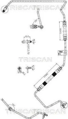 Produktbild von TRISCAN 8516 28010 Servoleitung passend für PEUGEOT 206 Schrägheck (2A/C) von Hydraulikpumpe nach Lenkgetriebe