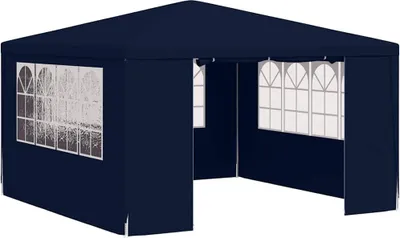 Produktbild von vidaXL Profi-Partyzelt mit Seitenwänden 4×4 m Blau 90 g/m²