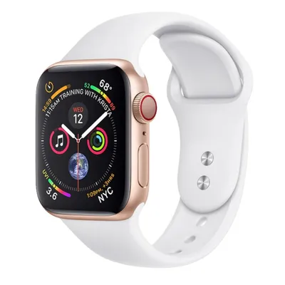 Obrázok produktu pre BStrap Soft Silicone remienok na Apple Watch 42/44/45mm, White