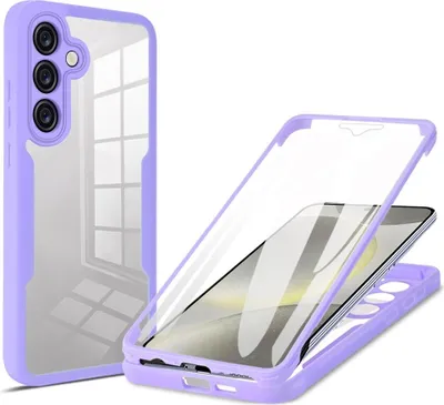 Image de Étui pour Samsung Galaxy A15 4G/5G - Coque intégrale Phonesta Slim Protect 360 Case avec protecteur d'écran - Violet