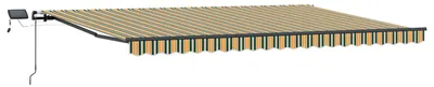 Image de vidaXL Store extensible vert et jaune 500 x 300 cm