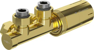 Obrázek produktu pro Mexen G05 sada termostatická úhlová, Duplex, DN50, zlatá - W907-958-50
