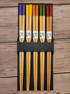 Produktbild von Fine Asianliving Essstäbchen Geschenkbox Set/5 Verschiedene Farben