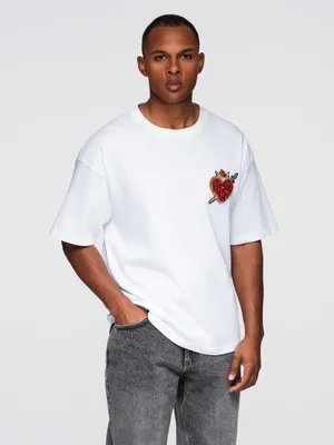 Produktbild von Ombre Clothing Kurzarmhemd für Männer Extravorn weiß XL