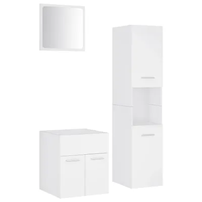 Immagine prodotto di vidaXL Set di mobili da bagno in legno bianco