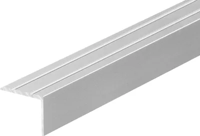Zdjęcie produktu dla Profil schodowy aluminiowy wąski 25x20mm Cezar Srebrny Mat 2m