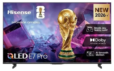 Obrázok produktu pre Hisense 50E79S, 127 cm (50"), 3840 x 2160 px, QLED, Smart TV, Wi-Fi, Čierna
