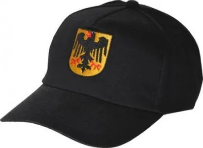 Produktbild von Baseballcap mit Einstickung - Deutschland Wappen - 67041 schwarz
