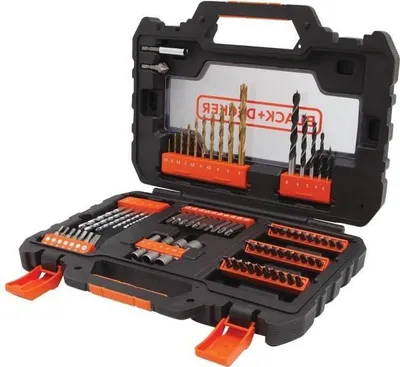 Zdjęcie produktu dla Zestaw Wierteł i Bitów BLACK+DECKER A7231-XJ, 76 szt., Wiertła, Nasadki, Bity
