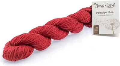 Produktbild von Rosarios 4 Wolle Principe Real Burgund 50g – Umweltfreundlich, UV-Schutz, Antibakteriell