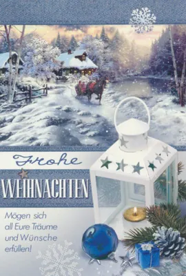 Produktbild von Weihnachtskarten - 100 Stück - 8 Motive
