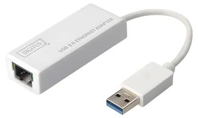 Image de DIGITUS Adapter USB3.0 -> RJ45 Gigabit Ethernet weiß