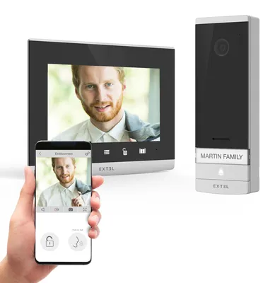 Immagine prodotto di EXTEL CONNECT2 videocitofono con connessione smartphone Monitor touch da 7 pollici