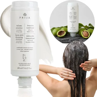Produktbild von PRIJA NATÜRLICHE Haarspülung mit Walnussextrakt VEGAN, Nachfüllpackung für Spender 360 ml 6x360ml