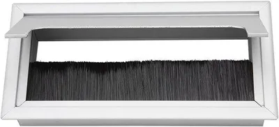 Produktbild von Rechenschutzkappe für Büroset, 160 x 80 x 25 mm, schwarz, metallische Oberfläche