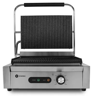 Imagen del producto de Contactgrill profesional: Parrilla eléctrica con control de temperatura, 2300 W de potencia, acero inoxidable