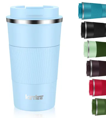 Isolierbecher 510 ml, doppelwandig, auslaufsicher, Himmelblau