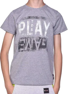 Produktbild von BEZLIT Jungen T-Shirt mit Motiv Druck & Sommer Farben Grau 116/122