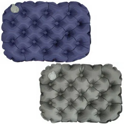 Produktbild von Outdoor Sitzkissen aufblasbar 2er Set, wasserdicht 40D Nylon TPU, faltbar & leicht, schnell aufblasbar, für Camping, Strand, Angeln & Wandern